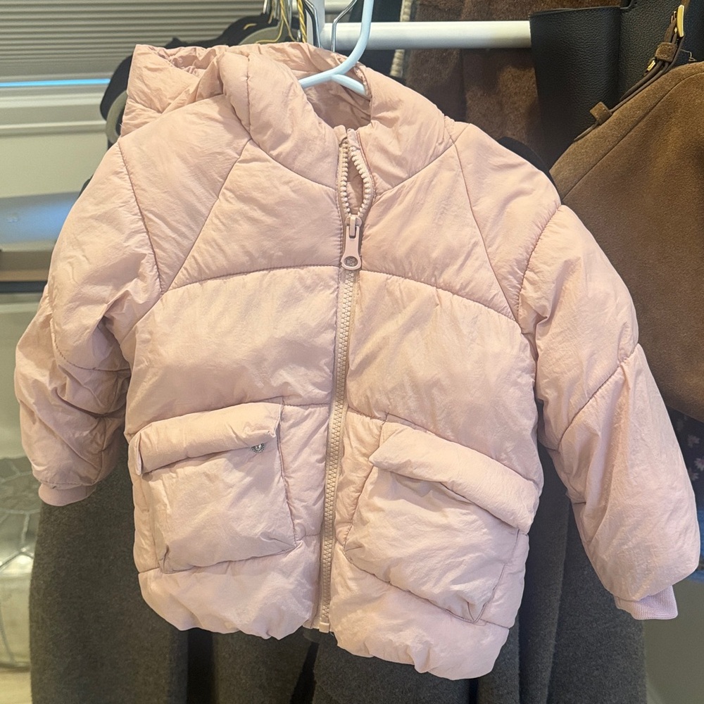 Pink Kids Puffer Jacket - Zara